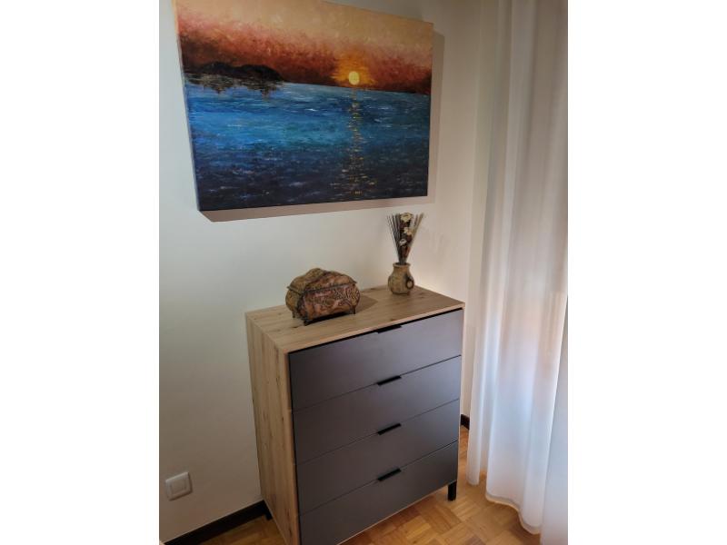 Foto de cliente de Cómoda 4 Cajones Roble Nodi Y Gris Antracita 78x94 cm
