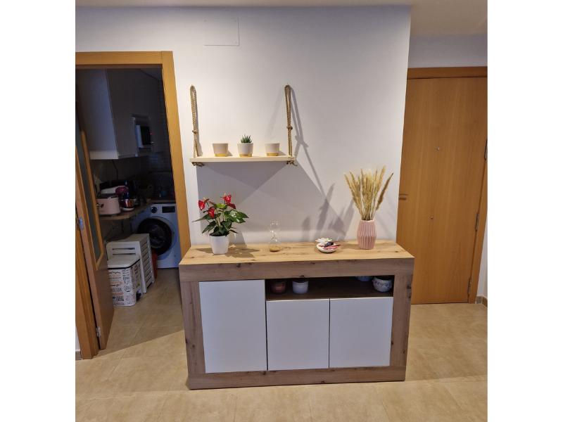 Foto de cliente de Aparador salón Baltik Color Roble Nodi Y Blanco Artik 144 cm
