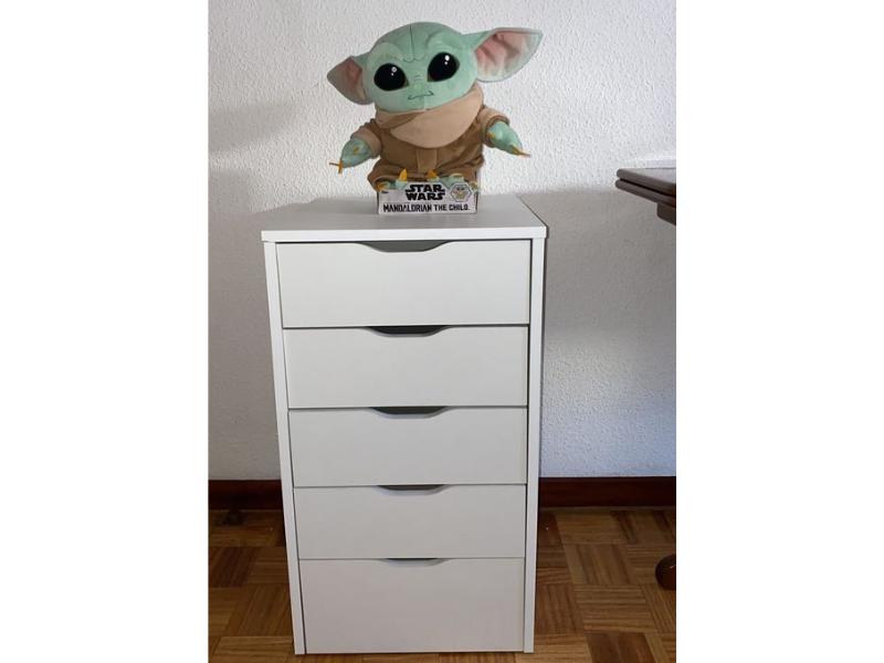 Foto de cliente de Cajonera Moderna Eko Color Blanco 5 Cajones 71x40x43 cm