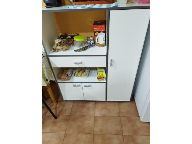 Foto de cliente de Mueble auxiliar micro 3 puertas 90x107 blanco