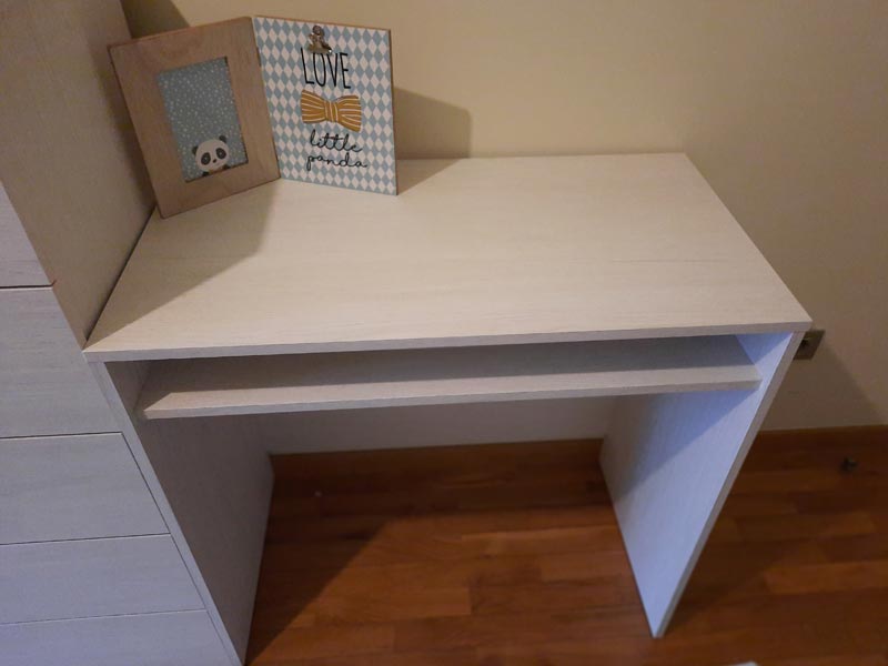Foto de cliente de Mesa escritorio juvenil blanco alpes 79 cm