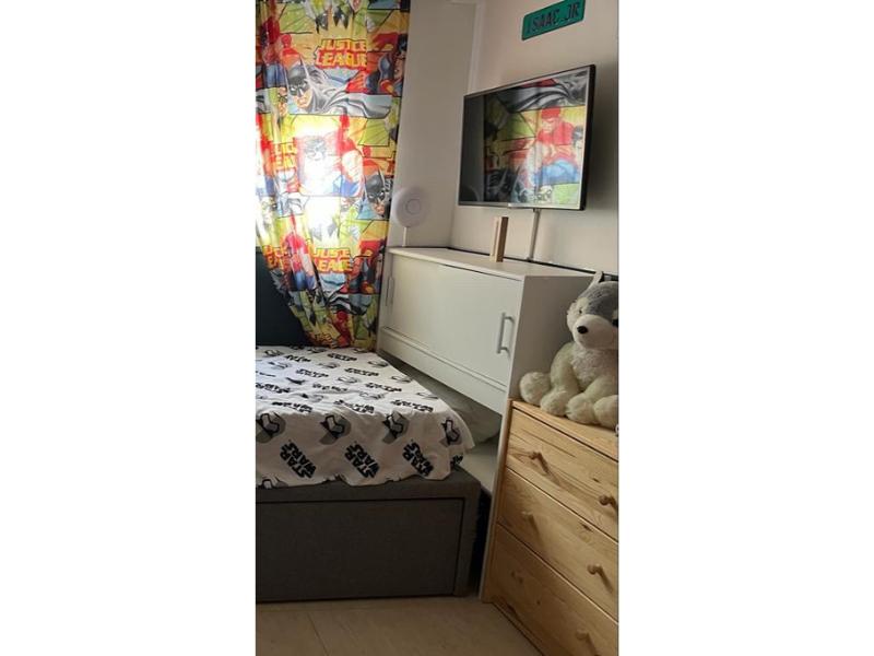 Foto de cliente de Cabecero de Cama de 90 Armario Juvenil Candy Color Blanco Mate 108x98x28 cm