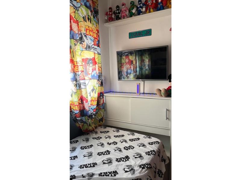 Foto de cliente de Cabecero de Cama de 90 Armario Juvenil Candy Color Blanco Mate 108x98x28 cm