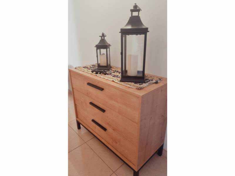 Foto de cliente de Cómoda Craft 3 Cajones Roble Hamilton Y Negro 91x75 cm
