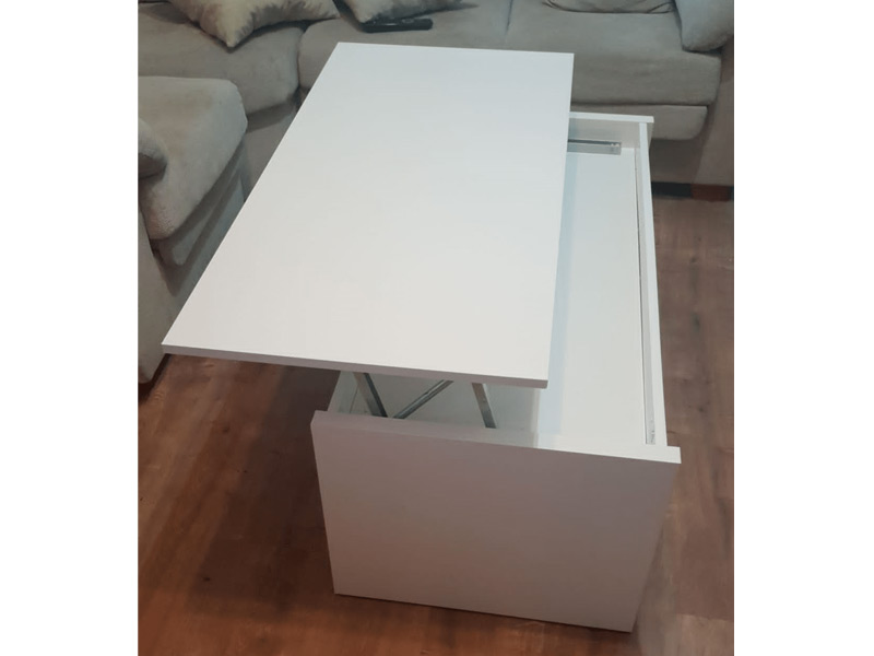 Foto de cliente de Pack muebles para salón Blanco Brillo y Roble Canadian