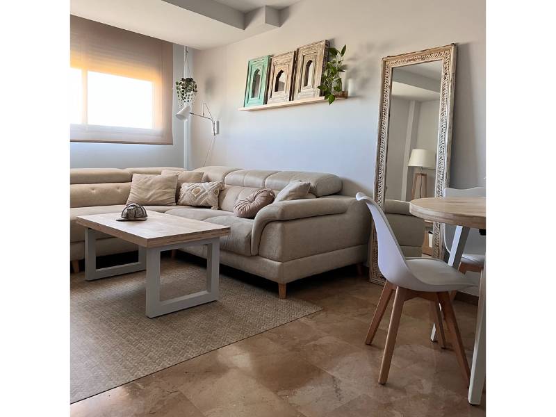 Foto de cliente de Mesa Centro Elevable Street Madera Roble Nordish y Blanco 120x60 cm