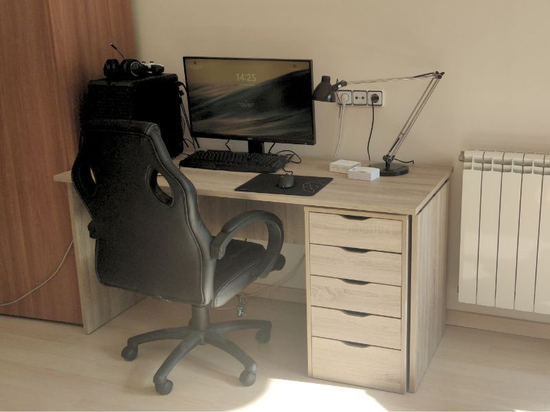 Foto de cliente de Mesa Escritorio Rivoli Color Roble Cambrian 155 cm