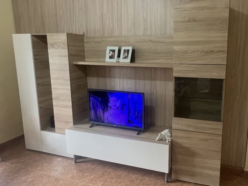 Foto de cliente de Pack muebles salón con LED color canadian y blanco moderno