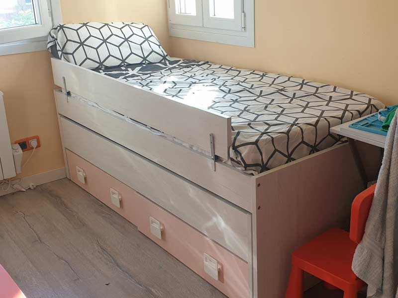 Foto de cliente de Habitación Juvenil Moderna Pack Blanco Y Rosa