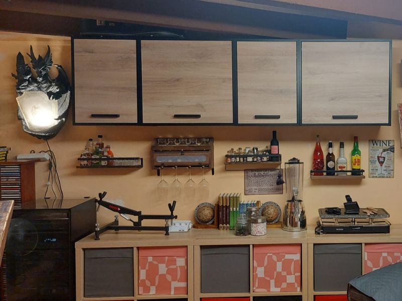 Foto de cliente de Módulo Cocina Superior Industriale 1P Roble Kronberg Y Negro Mate 64 cm