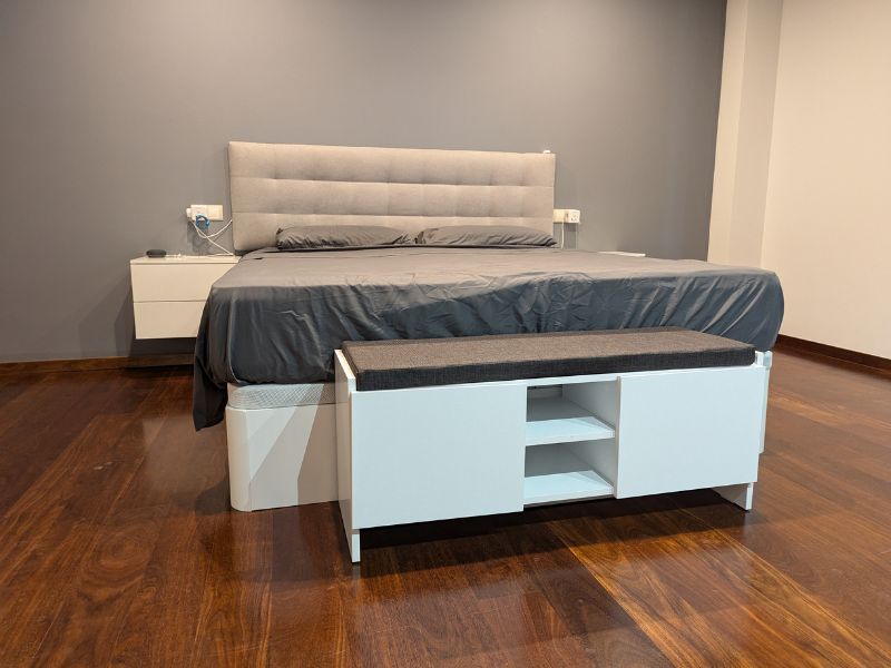Foto de cliente de Cama Canapé Base Tapizada Blanco