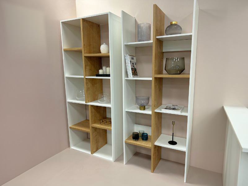 Foto de cliente de Pack Escritorio con Estantería Acces En Roble Hamilton y Blanco Mate