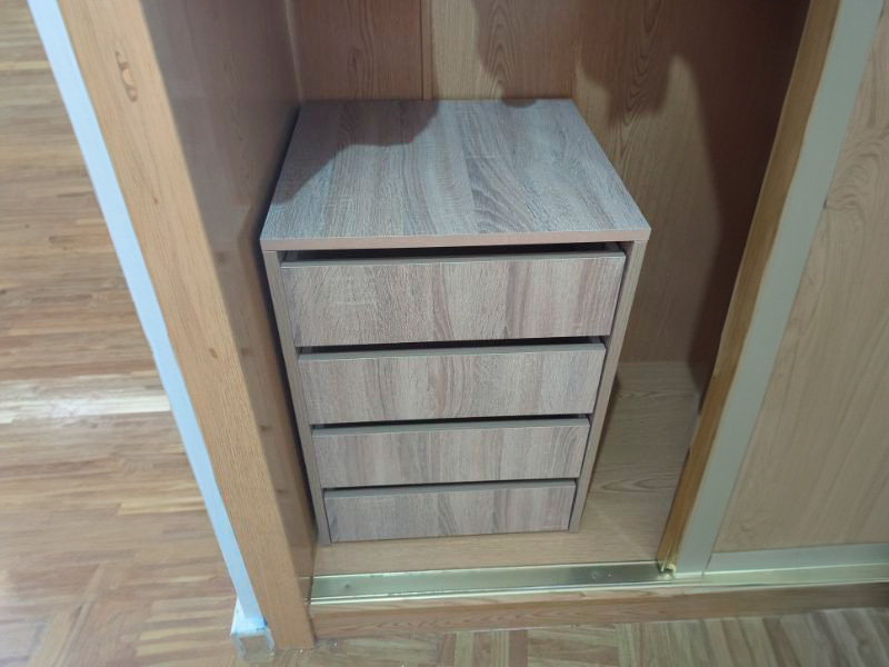 Foto de cliente de Cajonera de Armario Interior Mueble Auxiliar Pequeño Cambrian 46x64x45 cm