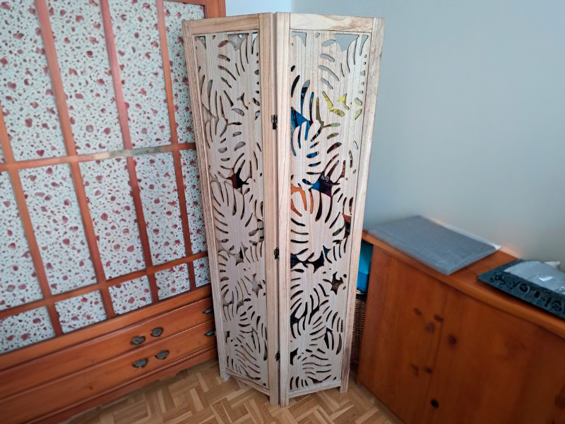 Foto de cliente de Biombo Separador De Ambientes 3 Paneles Palm Color Roble