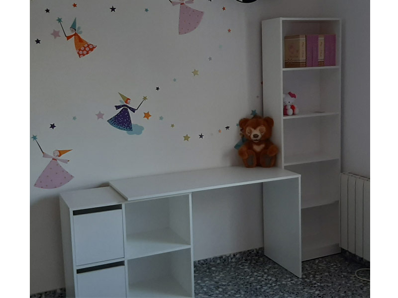 Foto de cliente de Estantería Juvenil I-Joy Blanca 5 Baldas Despacho Habitación 180x52 cm