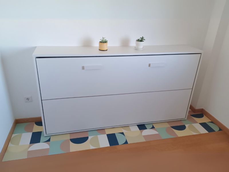 Foto de cliente de Cama Plegable Abatible Color Blanco Liso 90x190 cm