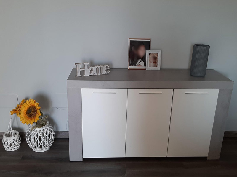 Foto de cliente de Pack salón comedor color cemento estilo industrial