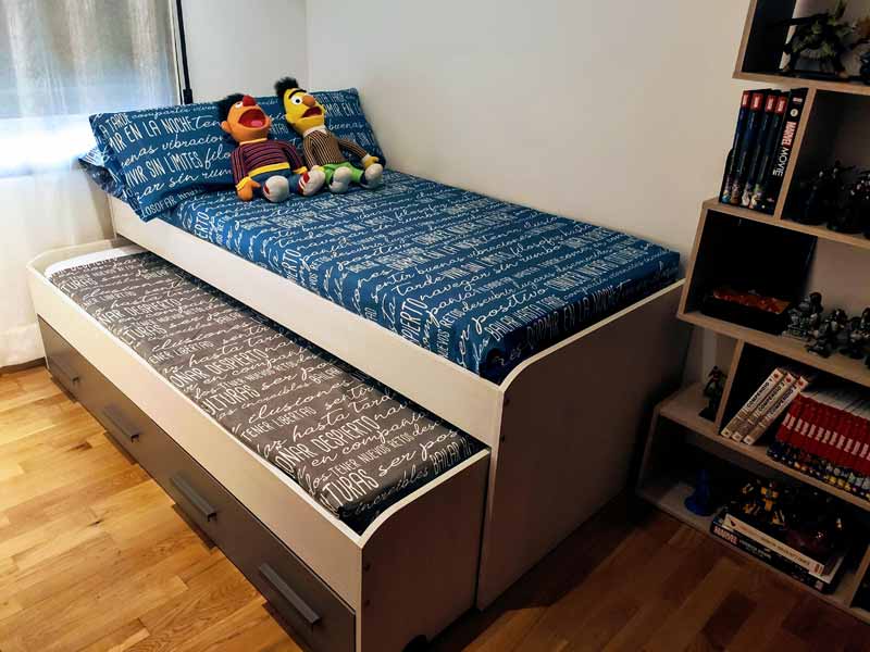 Foto de cliente de Habitación Juvenil Moderna Pack Unisex Cama Nido Armario