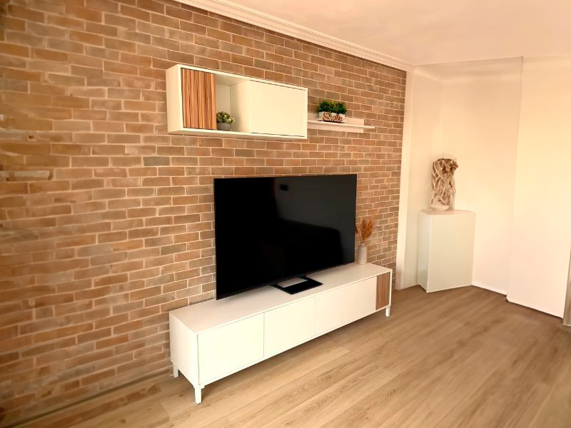 Foto de cliente de Pack Muebles Salón Ethna Blanco Y Natur Estilo Moderno