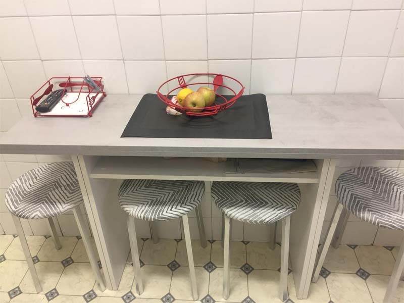 Foto de cliente de Muebles cocina blanco y gris cemento