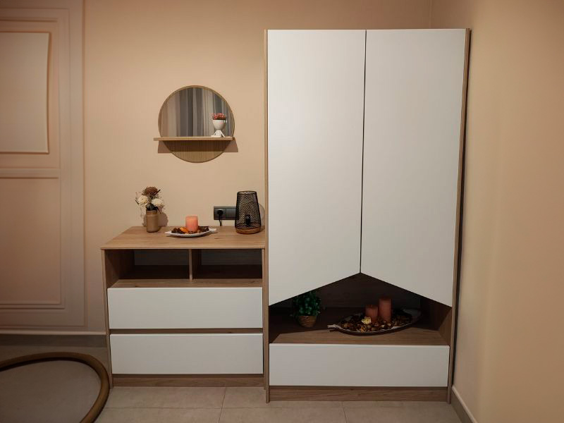 Foto de cliente de Armario Juvenil 2p 1c Child Roble Jackson y Blanco 92x182 cm