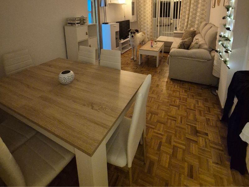 Foto de cliente de Estantería Anzio 4 Puertas y 4 Huecos de Salón en Color Blanco Mate 60x119x29 cm