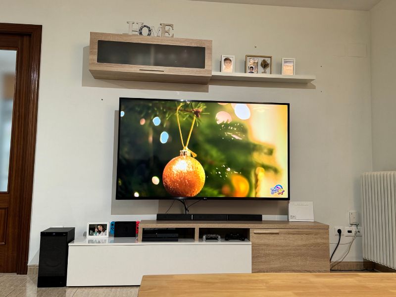 Foto de cliente de Mueble salón Nexus modular roble canadian y blanco brillo 200 cm