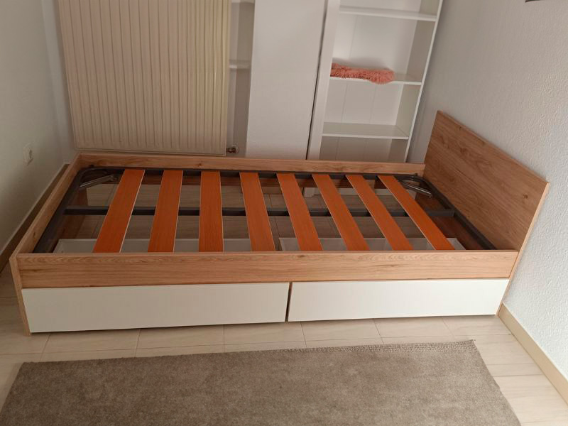 Foto de cliente de Cama Juvenil Child Roble Jackson con 2 Cajones Blanco Mate 90x190 cm