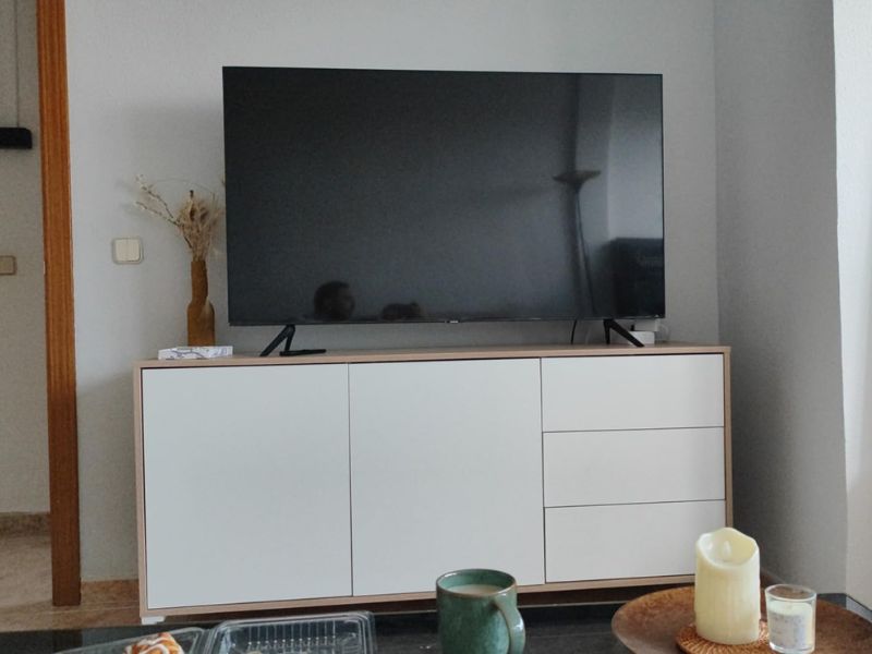 Foto de cliente de Aparador Brooklyn 2p 3c Roble Canadian y Blanco Artik 154 cm