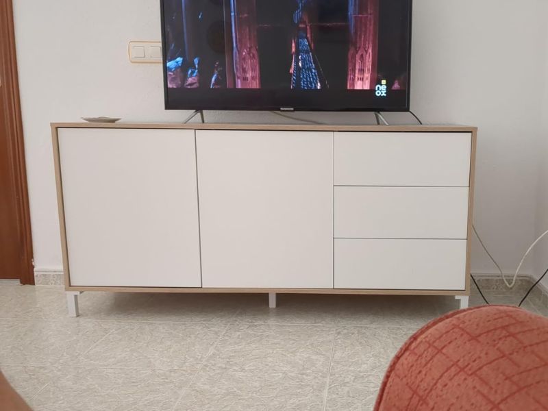 Foto de cliente de Aparador Brooklyn 2p 3c Roble Canadian y Blanco Artik 154 cm