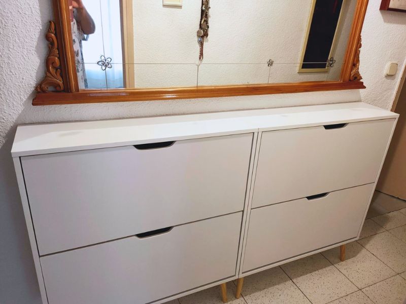 Foto de cliente de Mueble Zapatero Recibidor Nórdico Fiano 2 Trampones 80 cm