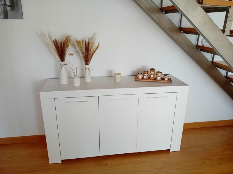 Foto de cliente de Aparador 3 puertas Ambit 144 cm color blanco artik