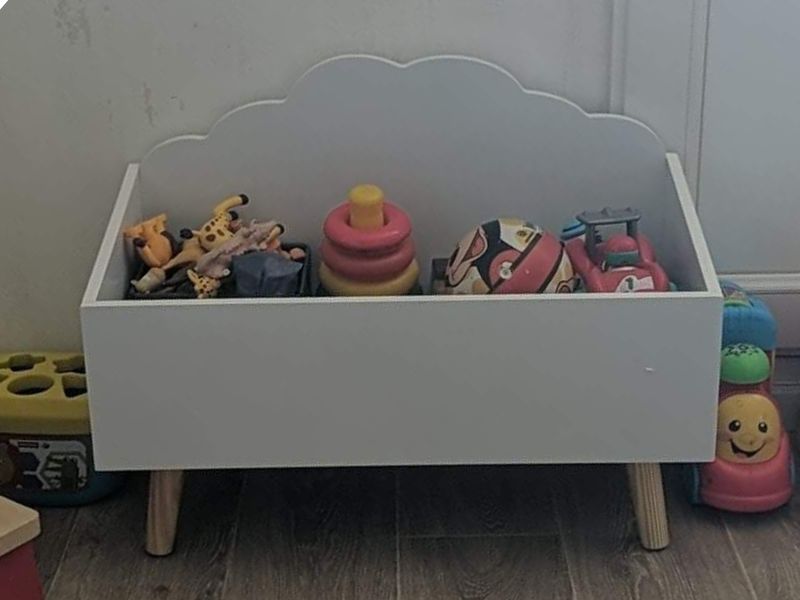 Foto de cliente de Mueble Infantil Baúl Douceur Color Blanco 58x45x28 cm