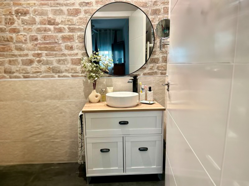 Foto de cliente de Mueble de Baño con Patas Siena Cottage 82 cm (Lavabo Opcional)