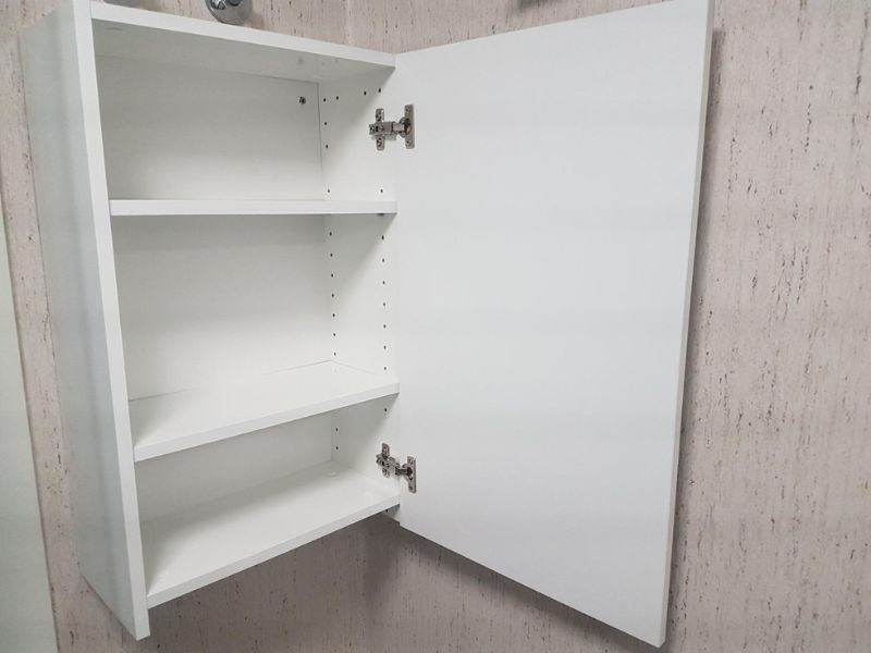 Foto de cliente de Mueble Auxiliar de Baño Pack 2 Armarios Espejo + Estantería 60x65 cm