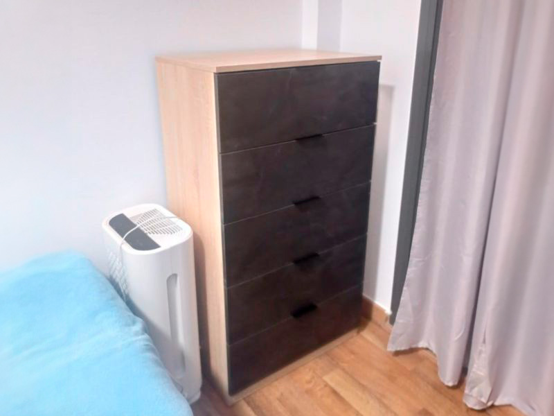 Foto de cliente de Dormitorio Matrimonio Estilo Industrial Pack Muebles Andy Óxido (Armario Opcional)
