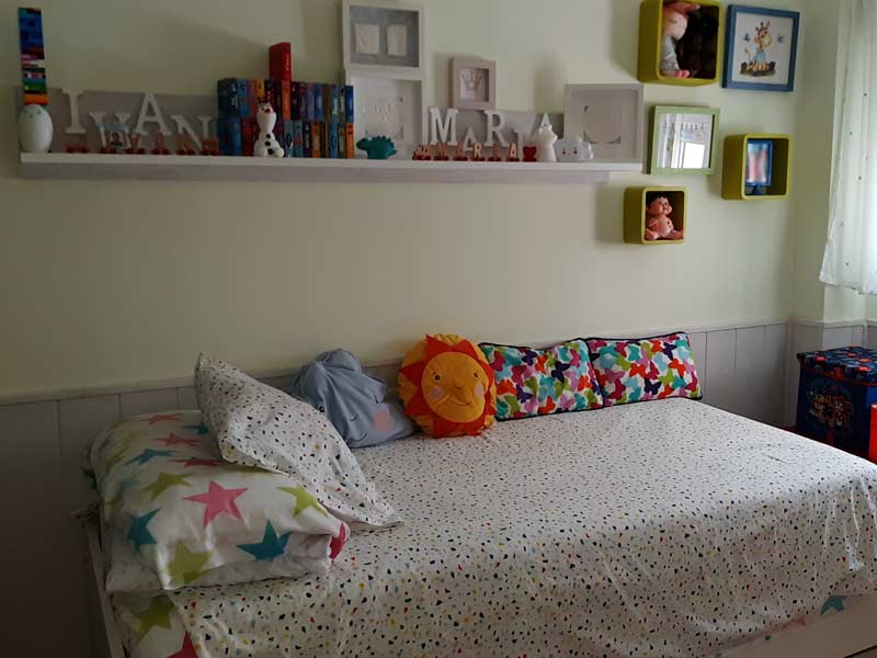 Foto de cliente de Cama Nido con Cajones Elliot 190x90 cm + Estantería Blanco