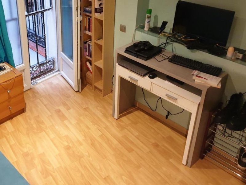 Foto de cliente de Consola escritorio desplazable Cemento 99 cm