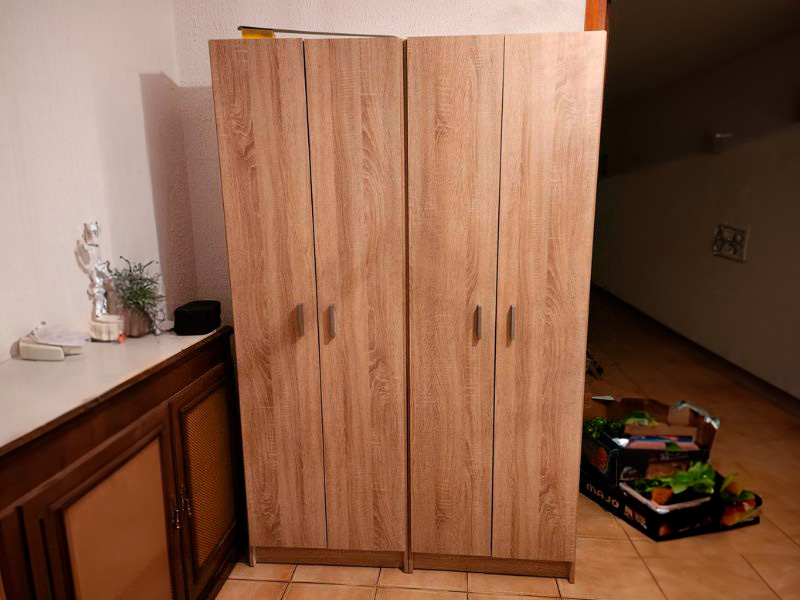 Foto de cliente de Mueble Zapatero Recibidor Armario Auxiliar 2 P Color Roble Canadian 59 cm