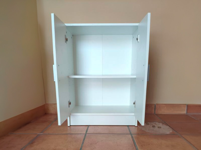 Foto de cliente de Muebles cocina blanco y gris cemento