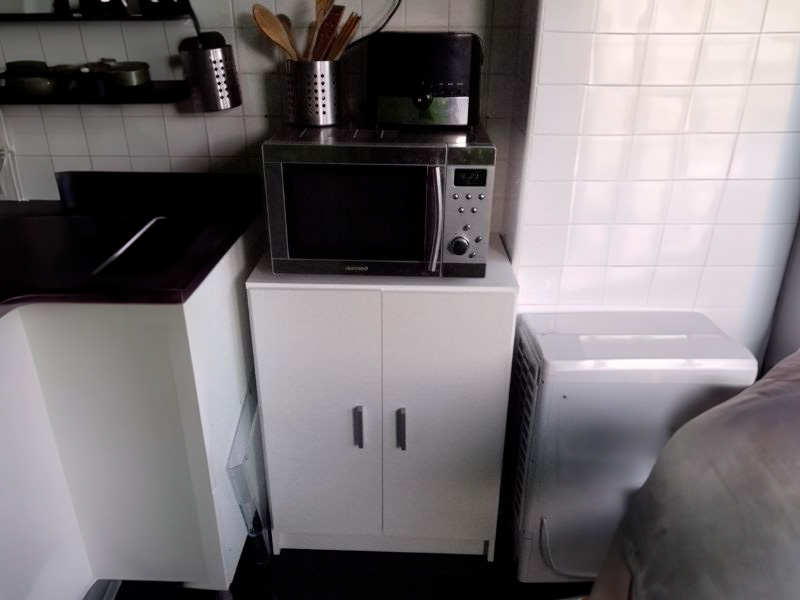 Foto de cliente de Muebles cocina blanco y gris cemento