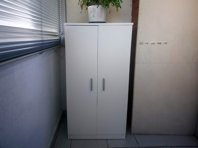 Foto de cliente de Mueble Zapatero Recibidor Armario Auxiliar Bajo Con 7 Baldas Color Blanco 55 cm