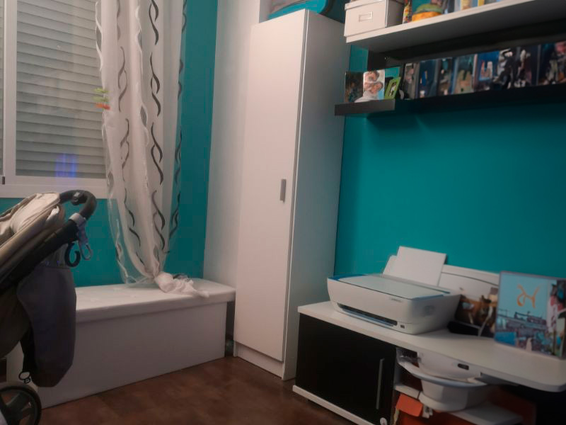 Foto de cliente de Armario Auxiliar Alto Multiuso 1 Puerta Color Blanco 37x180 cm