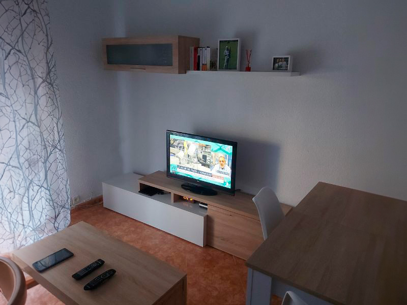Foto de cliente de Pack muebles para salón Blanco Brillo y Roble Canadian