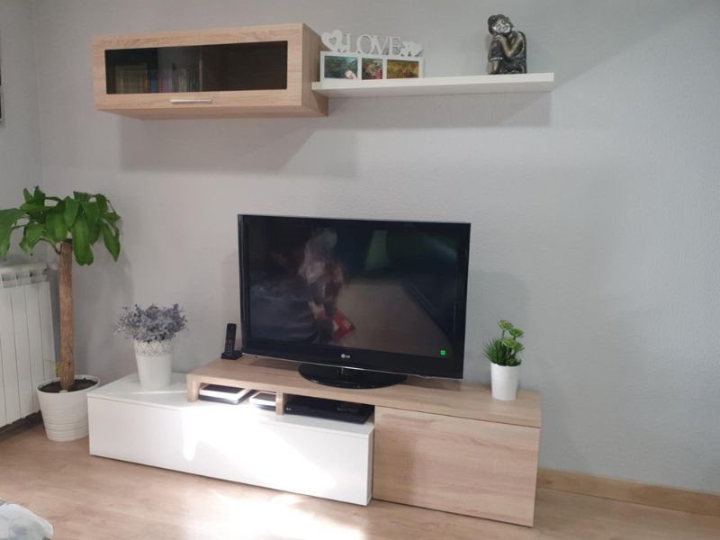 Foto de cliente de Pack muebles para salón Blanco Brillo y Roble Canadian