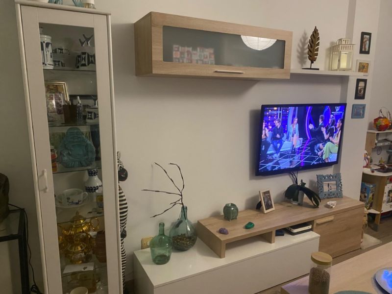 Foto de cliente de Pack muebles para salón Blanco Brillo y Roble Canadian