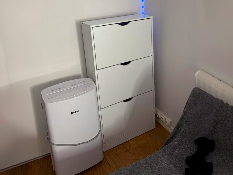 Foto de cliente de Mueble zapatero recibidor 3 trampones color blanco 60 cm