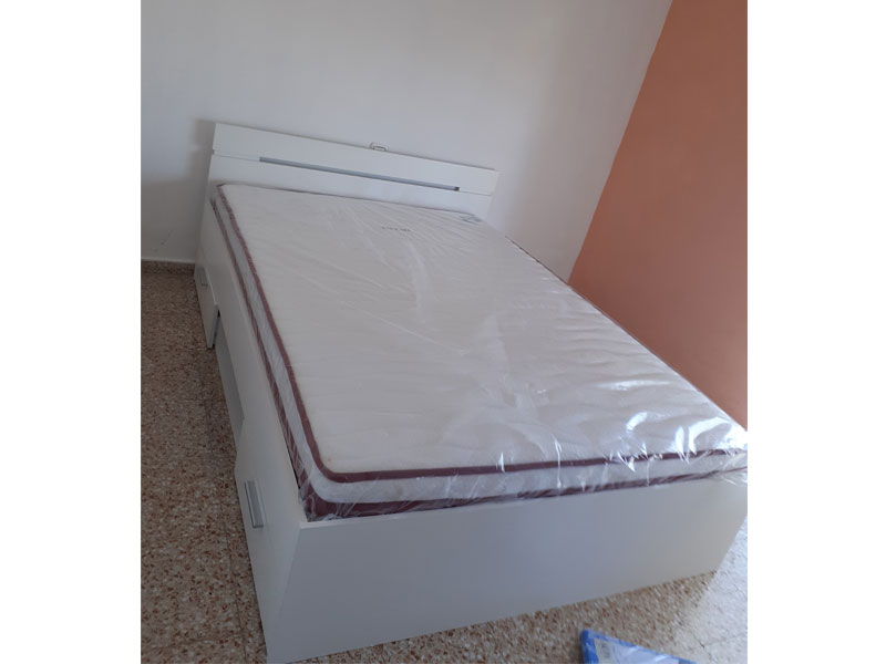 Foto de cliente de Cama Doble Michigan Color Blanco Con Cajones 135 O 140 cm