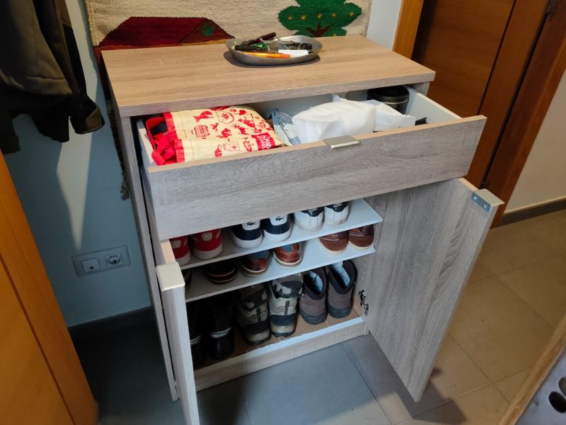 Foto de cliente de Mueble Zapatero Auxiliar Recibidor Berlín Color Roble Cambrian 75 cm