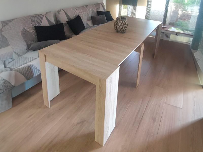 Foto de cliente de Mesa súper extensible comedor Train roble 5 posiciones 51-237x90 cm